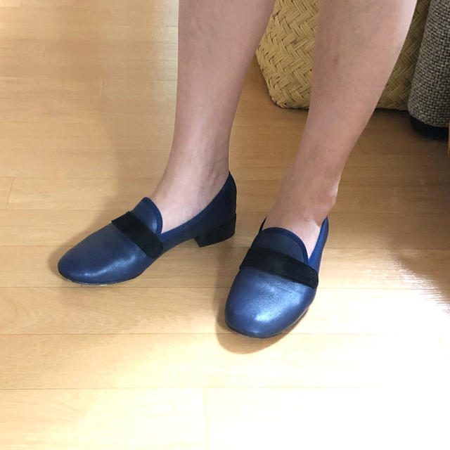 repetto(レペット)のレペット　マイケル　ローファー ネイビー37.5 レディースの靴/シューズ(ローファー/革靴)の商品写真