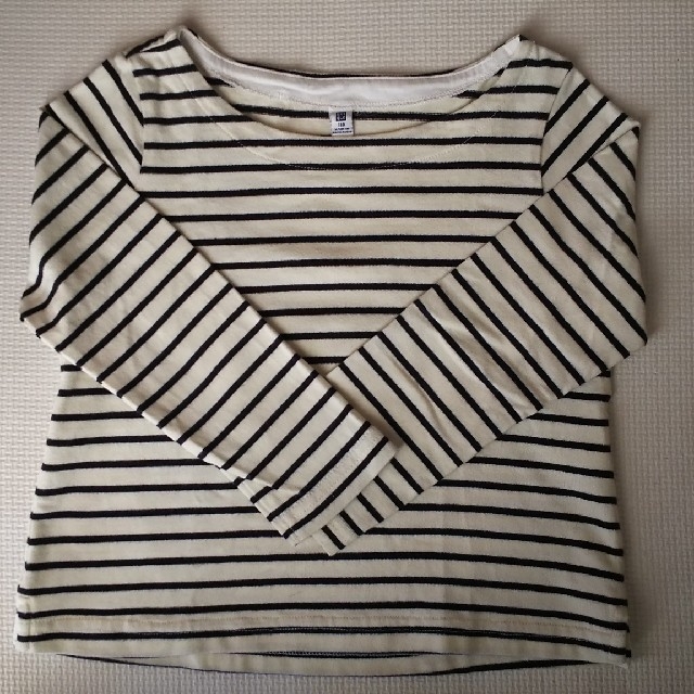 UNIQLO(ユニクロ)のUNIQLO kids 110size ボーダーT キッズ/ベビー/マタニティのキッズ服女の子用(90cm~)(Tシャツ/カットソー)の商品写真