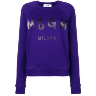 エムエスジイエム(MSGM)の新品 MSGM ロゴ トレーナー スウェット 2.8万円(トレーナー/スウェット)