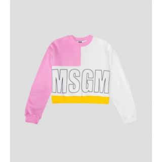 エムエスジイエム(MSGM)の3.3万円 新品 MSGM エムエスジーエム クロップドトレーナー (トレーナー/スウェット)