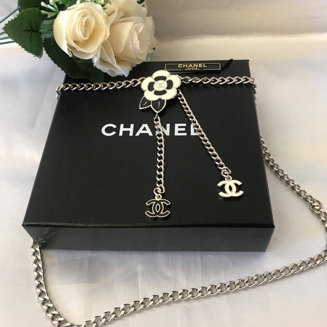 CHANEL●極美品●新品未使用●カメリア＆ココ●ネックレス兼ベルト●