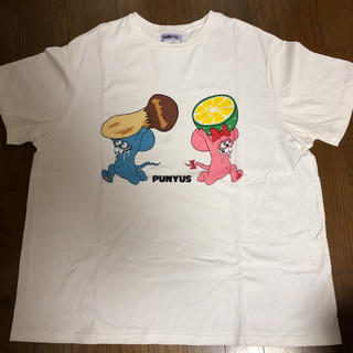 プニュズ(PUNYUS)のプニュズ マウスカップルＴシャツ ホワイト サイズ3(Tシャツ(半袖/袖なし))