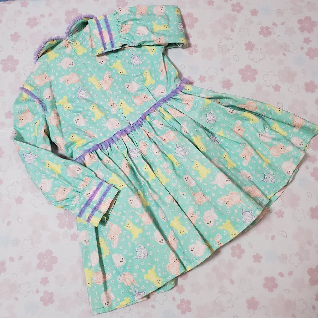 fafa(フェフェ)のfafa☆キャットワンピース キッズ/ベビー/マタニティのキッズ服女の子用(90cm~)(ワンピース)の商品写真