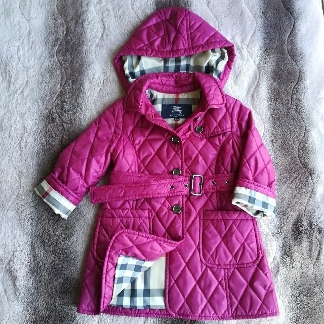 BURBERRY(バーバリー)のBURBERRY バーバリー ダッフルコート　キッズ 子供 コート 100Ａ キッズ/ベビー/マタニティのキッズ服女の子用(90cm~)(コート)の商品写真