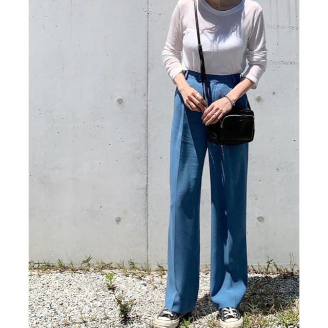 BEAUTY&YOUTH UNITED ARROWS(ビューティアンドユースユナイテッドアローズ)の＜6(ROKU)＞GEORGETTE HIGH WAIST PANTS レディースのパンツ(その他)の商品写真