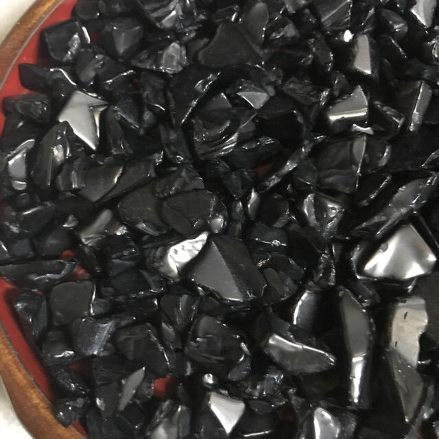 ★限定再入荷★希少チベット産♢破邪の石【200g天然黒水晶モリオンさざれ】❤️