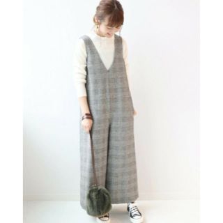 スローブイエナ(SLOBE IENA)の[美品] IENA SLOBE チェックオールインワン(オールインワン)