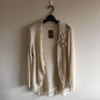 アクシーズファム(axes femme)の新品♡アクシーズファムお花モチーフカーデ(カーディガン)