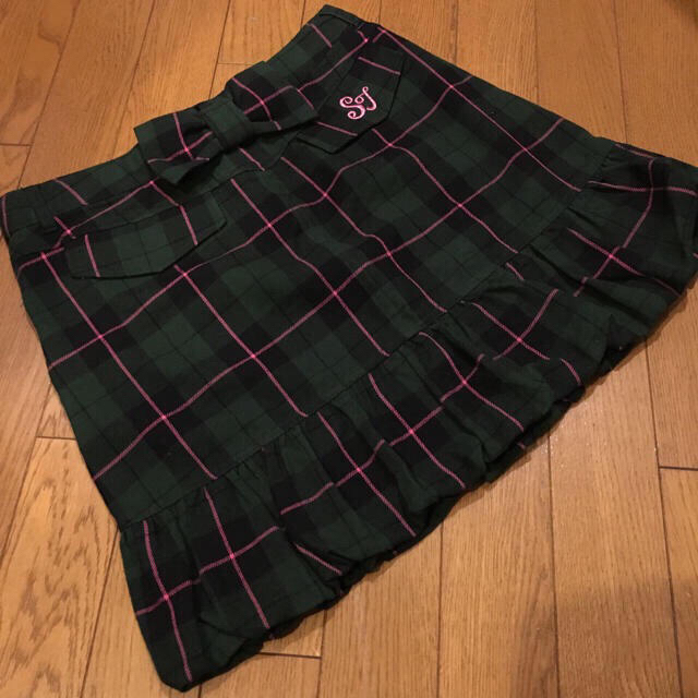 Shirley Temple(シャーリーテンプル)のシャーリーテンプル 160 タータンチェック バックリボン ミニスカート レディースのスカート(ミニスカート)の商品写真
