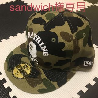 アベイシングエイプ キャップ(メンズ)(グリーン・カーキ/緑色系)の