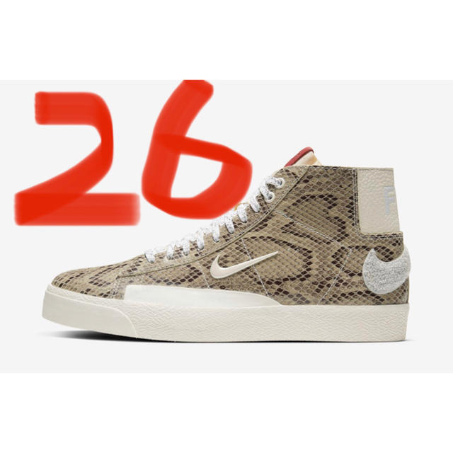 NIKE ナイキ　blazer mid snake スネークスキン　26