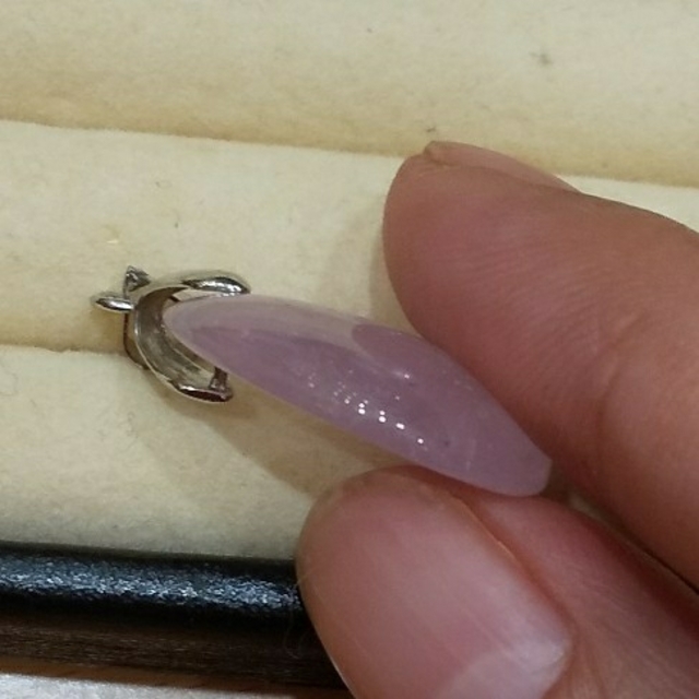 50%OFF】 パープルピンクのクンツァイト5.19ct サイズ9.8位 K18WG