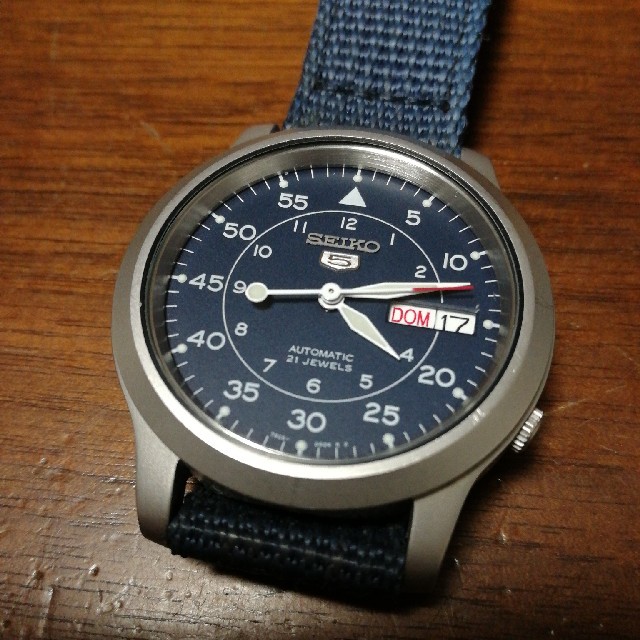 Seiko セイコー５ ミリタリー 自動巻き ネイビーの通販 By ゴン助 S Shop セイコーならラクマ