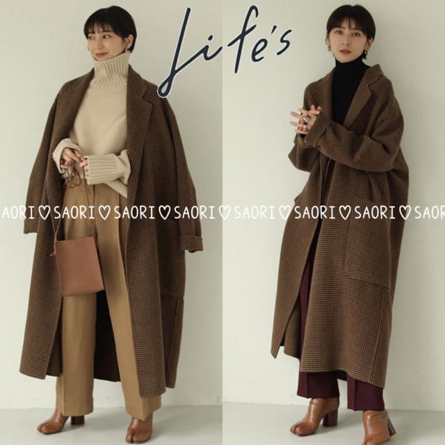 TODAYFUL(トゥデイフル)のTODAYFUL【新品タグ付】Over Check Coat★ungrid レディースのジャケット/アウター(ロングコート)の商品写真