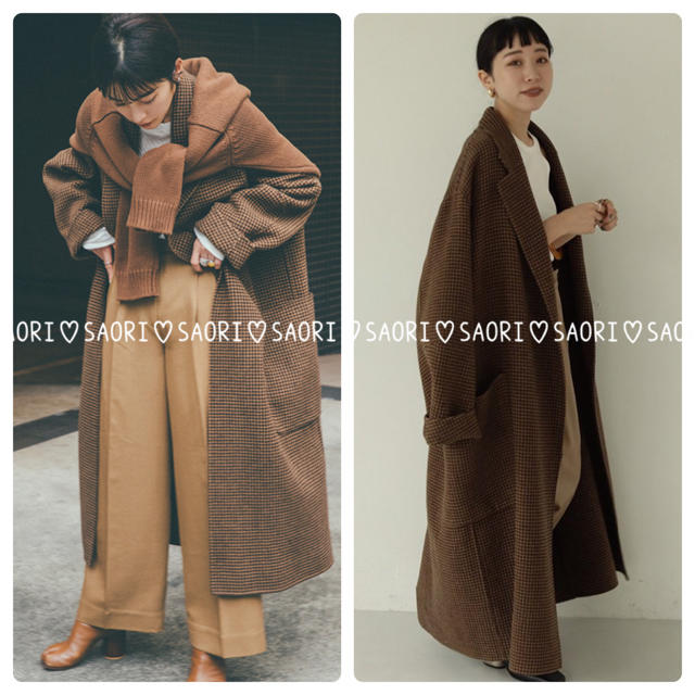 TODAYFUL(トゥデイフル)のTODAYFUL【新品タグ付】Over Check Coat★ungrid レディースのジャケット/アウター(ロングコート)の商品写真