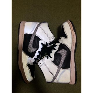 ナイキ(NIKE)のNIKE DUNK HIGH 黒蛇 リフレクター(スニーカー)