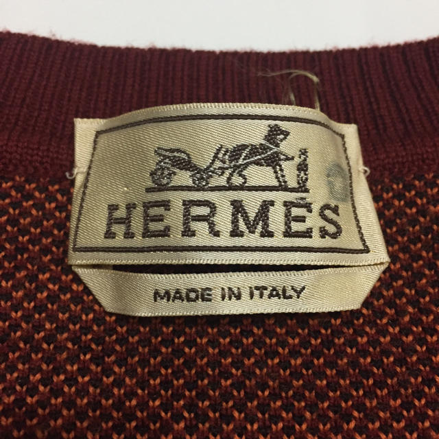 HERMES エルメス】アーガイル ニット セーター XL | www.jarussi.com.br