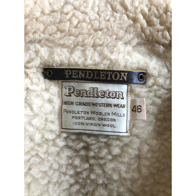 しいボアジ PENDLETON - ハンクさま専用 ペンドルトンボアジャケット 白タグの通販 by あい's shop｜ペンドルトンならラクマ