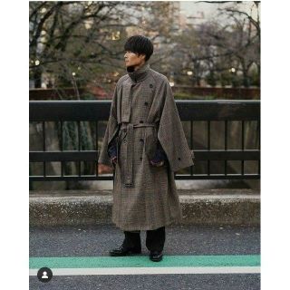 サンシー(SUNSEA)のstein 19AW LAY OVERSIZED OVERLAP COAT【S】(トレンチコート)