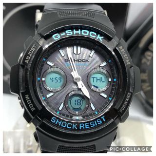 ジーショック(G-SHOCK)のCASIO G-SHOCK 美品 タフソーラーマルチBAND6 缶ケース付き♪(腕時計(アナログ))