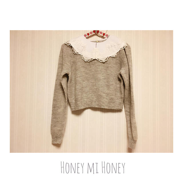 Honey mi Honey(ハニーミーハニー)のlacecollar knit レディースのトップス(ニット/セーター)の商品写真