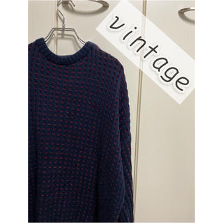 アメリヴィンテージ(Ameri VINTAGE)のVINTAGE   オーバー刺繍ニットセーター(ニット/セーター)