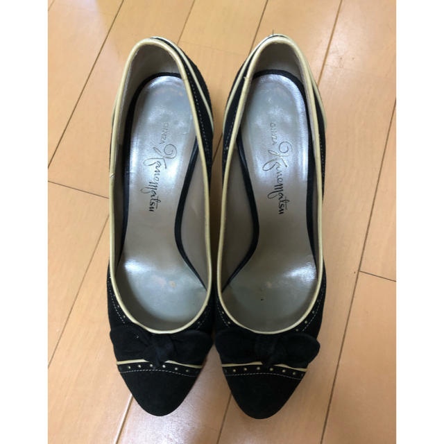 GINZA Kanematsu(ギンザカネマツ)の銀座カネマツ 黒パンプス24㎝ レディースの靴/シューズ(ハイヒール/パンプス)の商品写真