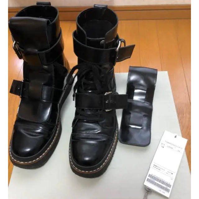 美品】マルニ MARNI コンバットブーツ 37 靴 ローファー/革靴 靴