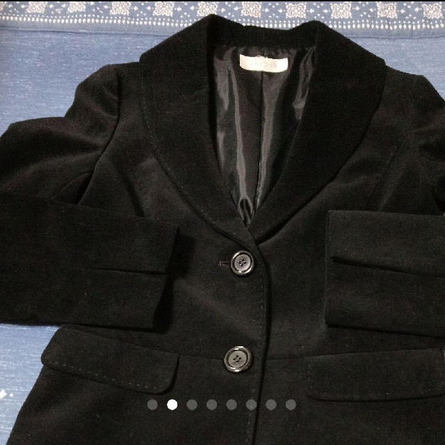 anySiS(エニィスィス)のanySiS 黒 ベロア調 ジャケット レディースのジャケット/アウター(テーラードジャケット)の商品写真