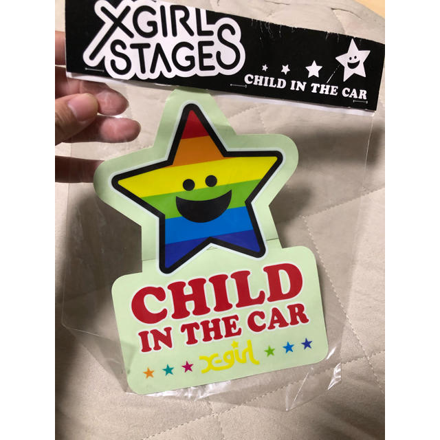 X-girl Stages(エックスガールステージス)のエックスガールステージス    シール  ステッカー  車 キッズ/ベビー/マタニティの外出/移動用品(その他)の商品写真