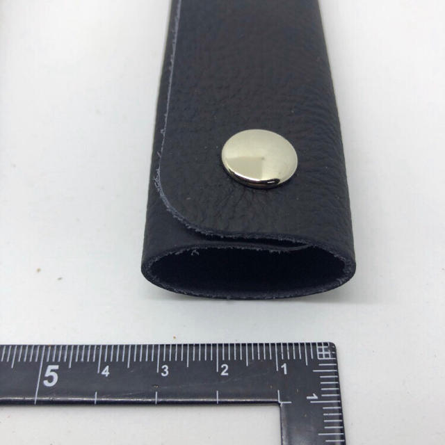 L.L.Bean(エルエルビーン)の本革 レザー 持ち手 ハンドル カバー ブラック 黒2個セット 送料込 シルバー レディースのバッグ(トートバッグ)の商品写真