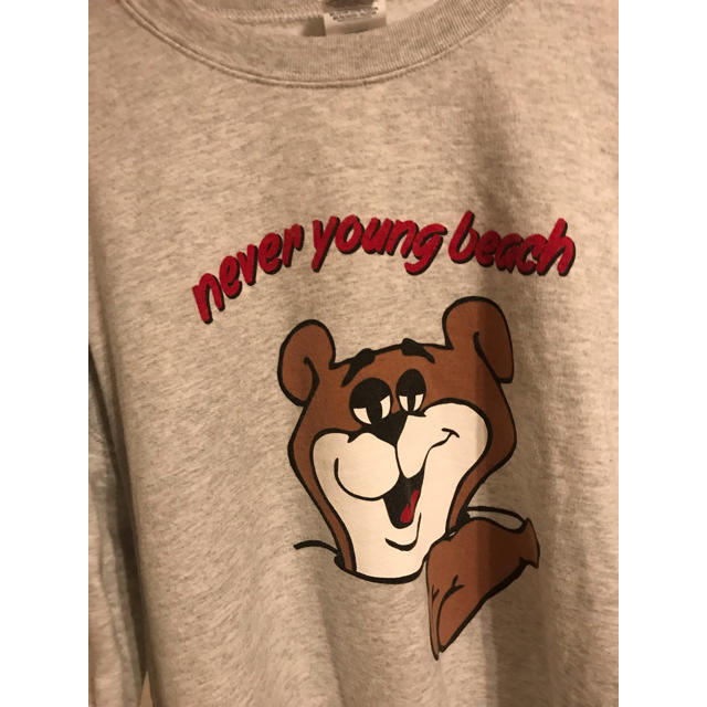 Santa Monica - never young beachくまスウェットグレーの通販 Santa Monica - never young beachくまスウェットグレーの通販
