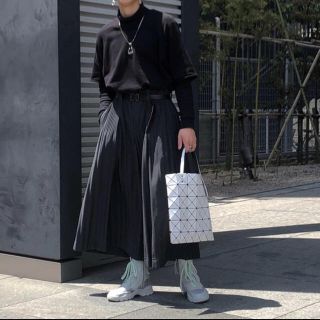 ソフトパープル HOMME PLISS イッセイミヤケ 袴パンツ ワイドパンツ