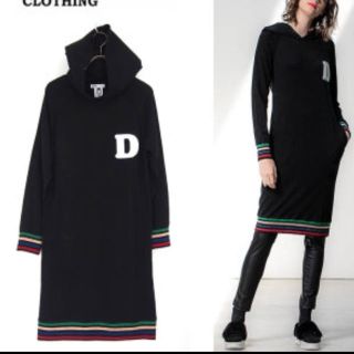 ダブルスタンダードクロージング(DOUBLE STANDARD CLOTHING)の値下げ☆ダブルスタンダード  ラメボーダーニットワンピース＆ニット帽セット(ひざ丈ワンピース)