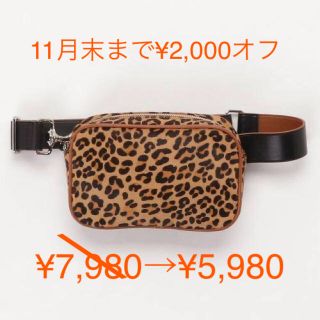 マウジー(moussy)のLEOPARD WAIST POUCH(ボディバッグ/ウエストポーチ)