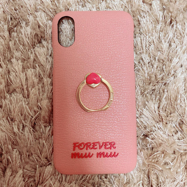 miumiu - miumiu ハート❤︎リング付き iphoneX/XS ケースの通販 by