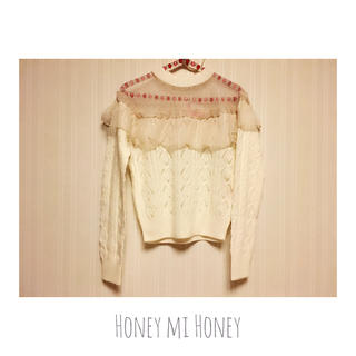 ハニーミーハニー(Honey mi Honey)の bulky tulle knit(ニット/セーター)