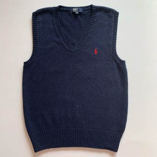 ポロラルフローレン(POLO RALPH LAUREN)のRALPH LAURENラルフローレン☆ネイビーベスト コットン☆150cm(ニット)