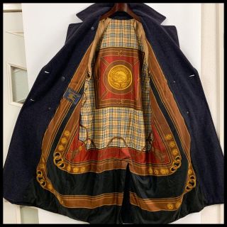 BURBERRY - BURBERRY バーバリー ウールコート 裏地総柄 高級 スカーフ