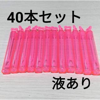 シャボン玉ケース ハート ピンク 40本セット※液あり (その他)