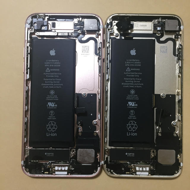 iPhone - 2つ 純正 iPhone7 バックパネル 交換用 パーツ組み上げ済みの