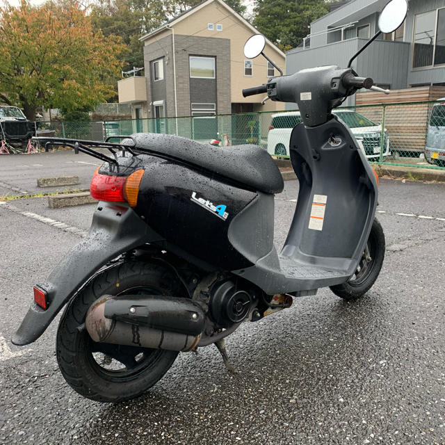 スズキ(スズキ)のスズキ レッツ4 50 cc 原付 スクーター  4スト 実動  書類、カギあり 自動車/バイクのバイク(車体)の商品写真