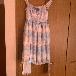 アンジェリックプリティー(Angelic Pretty)のmelty sky ジャンパースカート(ひざ丈ワンピース)