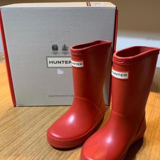 ハンター(HUNTER)の新品　HUNTER レインブーツ　キッズ(長靴/レインシューズ)