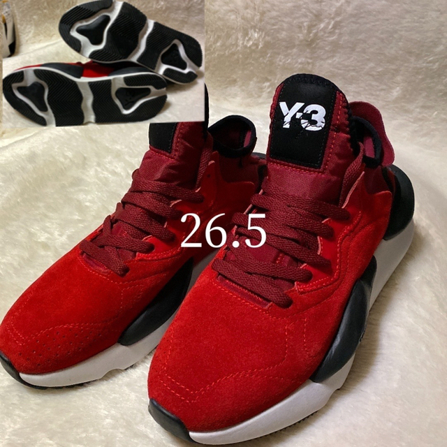 Y-3(ワイスリー)の★y3KAIWA ラッシュレッド•レザーラバー★26.5cm メンズの靴/シューズ(スニーカー)の商品写真