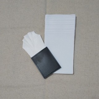 アオヤマ(青山)のポケットチーフ台紙付き シルク100% 日本製(ハンカチ/ポケットチーフ)