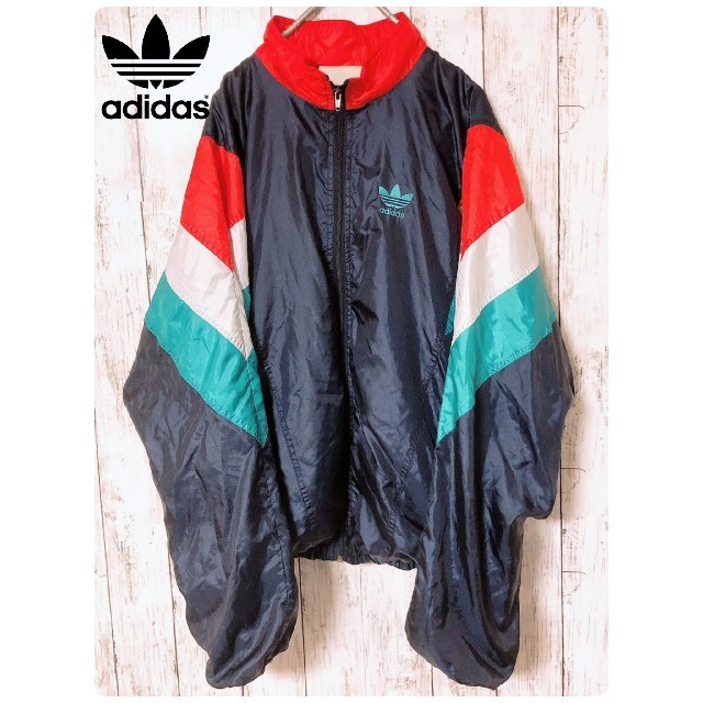 adidas 【adidas】【銀タグ】【万国旗タグ】90s ナイロンジャケットの通販 by D＆C BOX's shop｜アディダスならラクマ