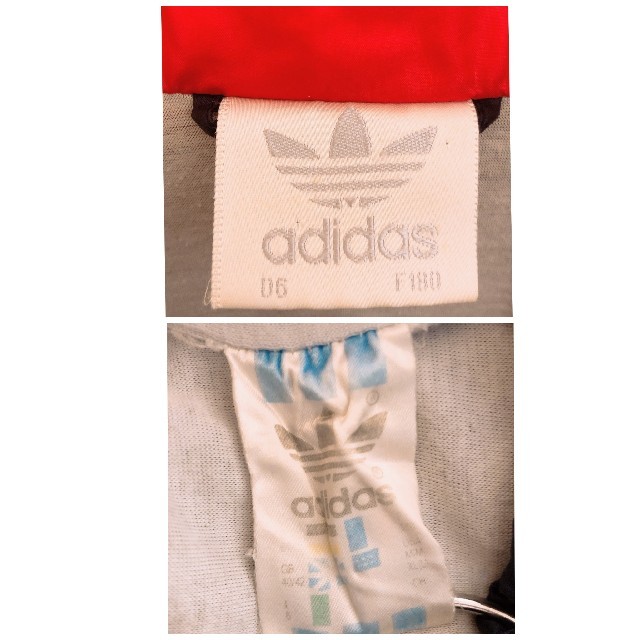 ビンテージ90s白adidas万国旗タグATPtour ナイロンジャケット