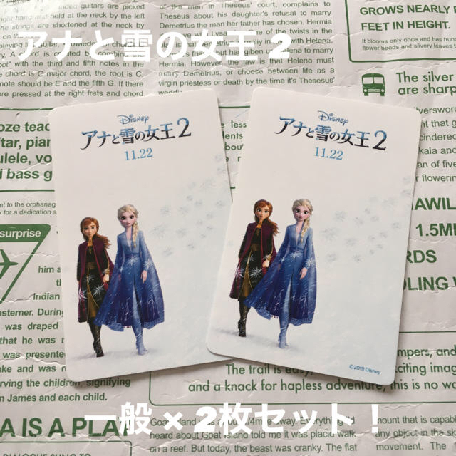 アナと雪の女王(アナトユキノジョオウ)の【everysmilesmile様 専用】ムビチケ アナ雪2 一般×2＋小人×3 チケットの映画(その他)の商品写真