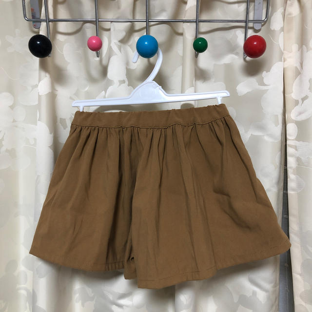 petit main(プティマイン)のキャメル色キュロット キッズ/ベビー/マタニティのキッズ服女の子用(90cm~)(スカート)の商品写真